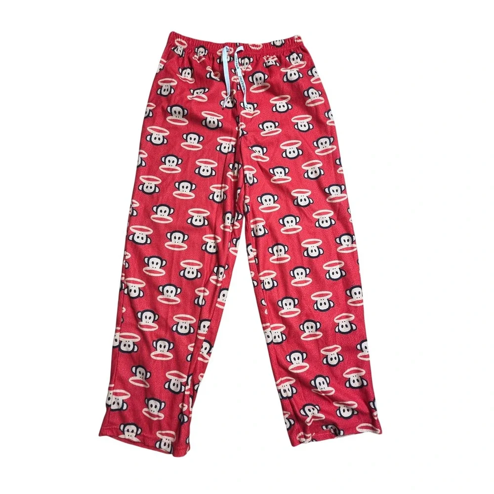 Paul Frank Julius the Monkey Fleece Pajama Pants Kids M 10/12 AOP Y2K Kidcore